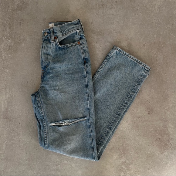 TOPSHOP Sofia Ripped High Waist Dad Jeans - Picture 7 of 10